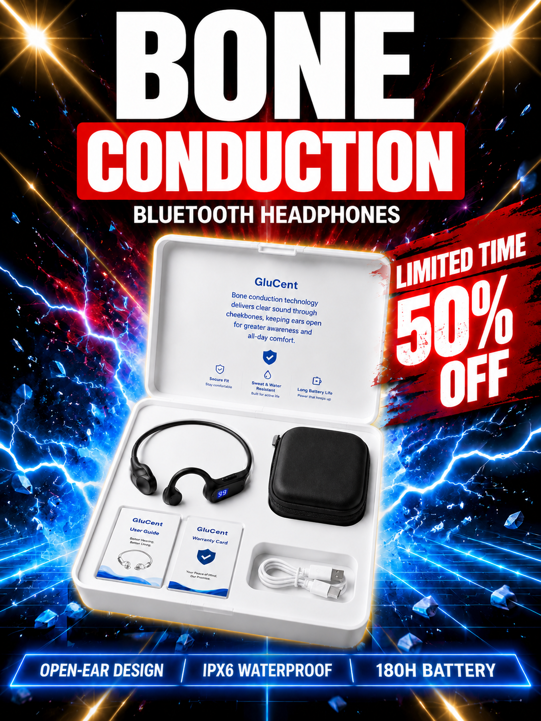 Knochenschall-Bluetooth-Kopfhörer – Open-Ear-Komfort-Audio für Senioren und den täglichen Gebrauch