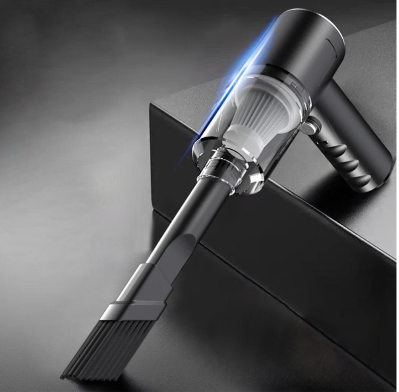 Wireless High-Suction Vacuum Cleaner 🌀: Integrates four functions - vacuuming 🧹, blowing 💨, inflating ⚡, and flushing 💧, meeting multi-scenario cleaning needs for both car and home 🚗🏠.