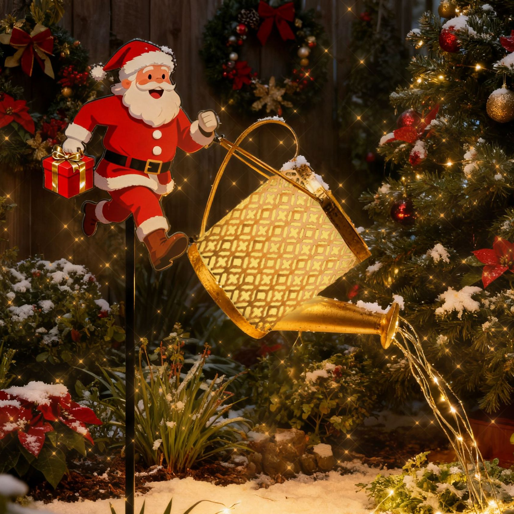 【🔥50% Off】🎄Christmas Solar Magic Light Illuminates Your Yard🌟Full of Christmas Atmosphere