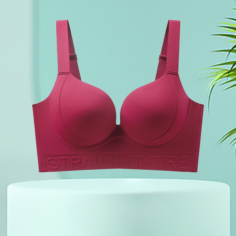 Wire-free, anti-sagging, adjustable bra, invisible and traceless, gathers and collects side breasts