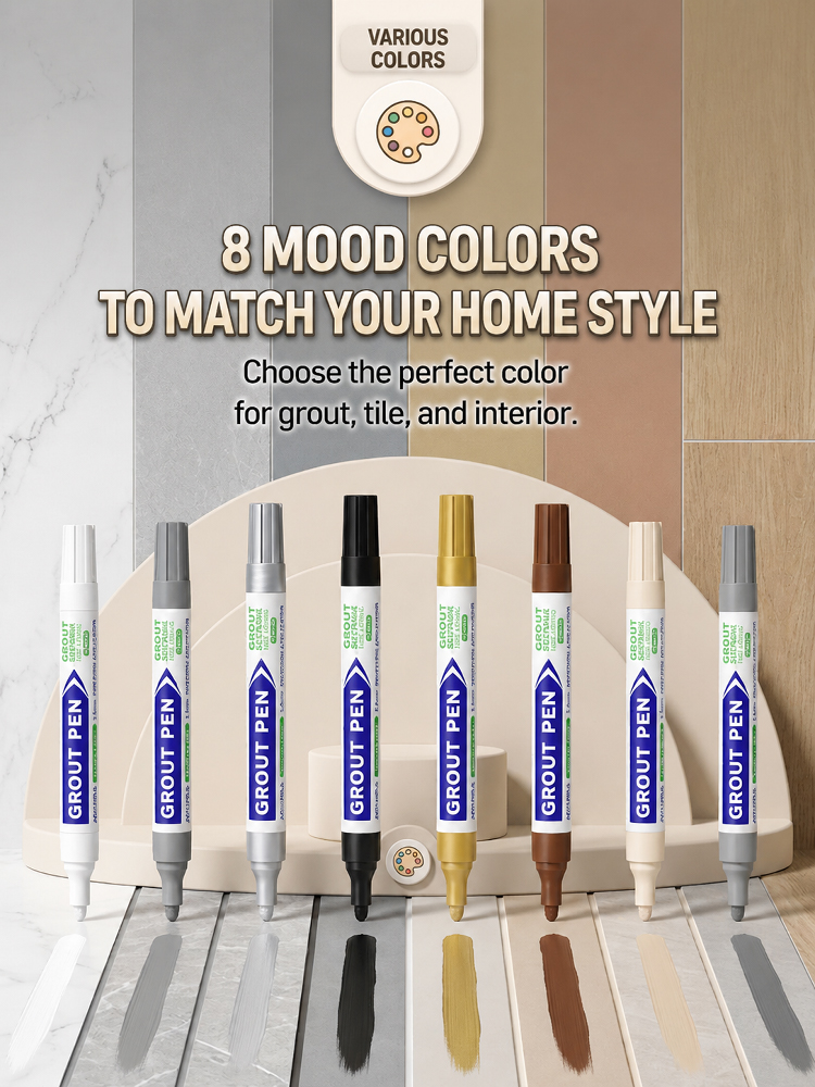 💸 Stop paying for professional tile repairs! 🧱 Make ugly, moldy grout look brand new in seconds ⚡✨