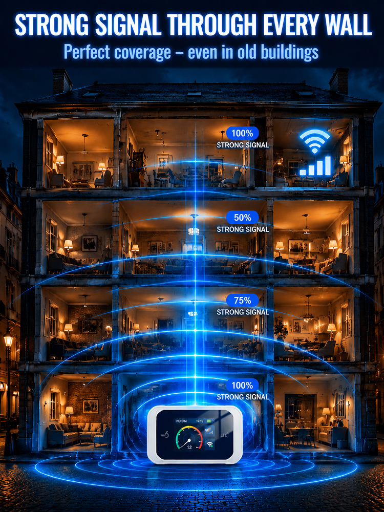 🌐Global AI Smart Satellite🛜Wi-Fi Terminal📡Lifetime Free Internet Access, No SIM Card Required