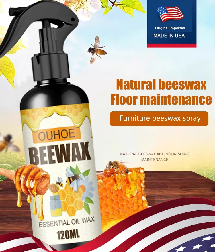 🐝Natural Beeswax Furniture Refurbishing Spray💦 One spray and wipe, old furniture instantly looks new!