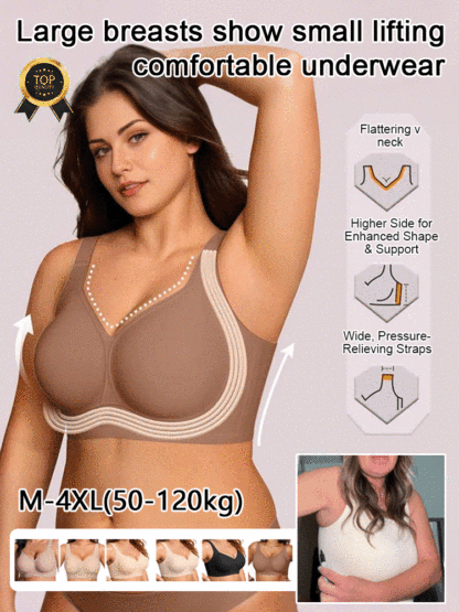 🤩Breast-Slimming and Lifting Bra: Instantly slims you by 5cm, say goodbye to bra anxiety!