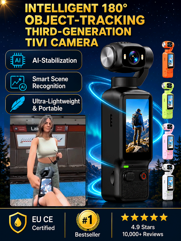 📸180° Lens Rotation Portable Smart Outdoor Video Recorder