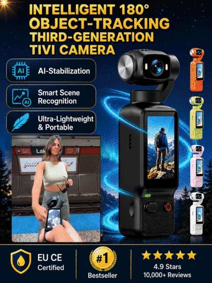 📸180° Lens Rotation Portable Smart Outdoor Video Recorder
