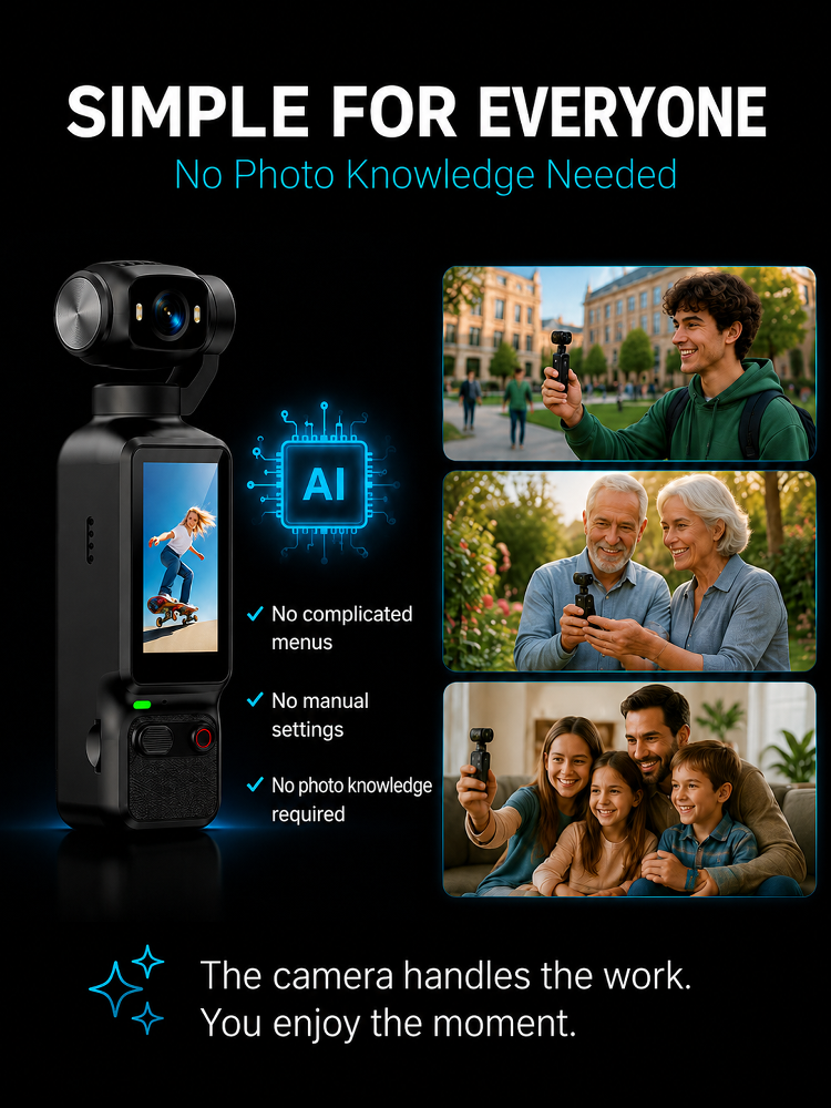 📸180° Lens Rotation Portable Smart Outdoor Video Recorder