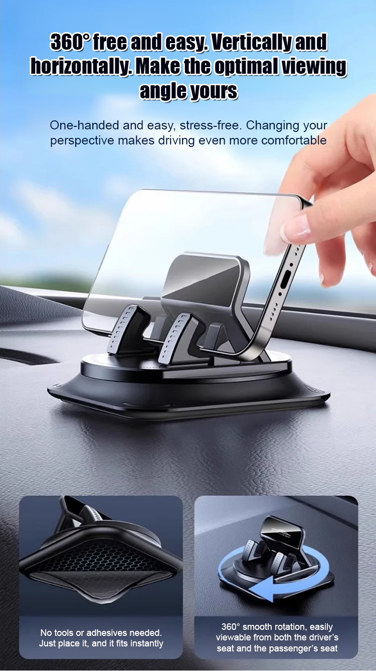No-Shake Car Phone Mount - Secure Hands-Free Holder for Any Vehicle