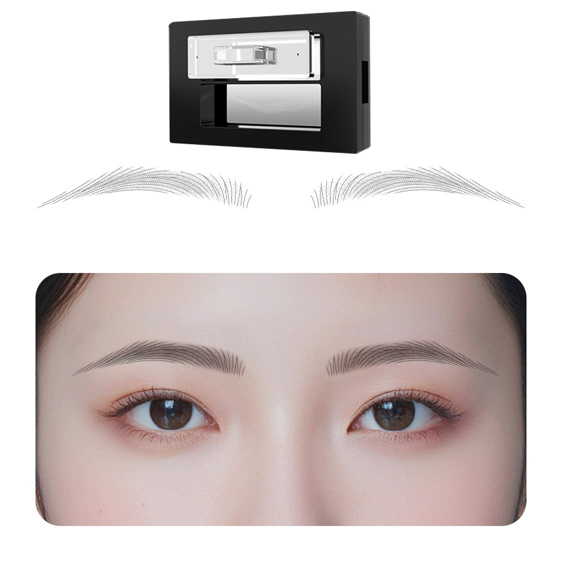 💫 Waterproof Eyebrow Powder Set: Perfect brows in a 3-second stamp—tailor-made for makeup beginners and those who struggle with precision.