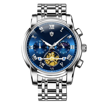 100-meter deep waterproof🌊, perfect for swimming and diving with no worries. Crafted with aerospace-grade stainless steel body🪙 and sapphire crystal watch lens💎, it features outstanding wear & scratch resistance, staying brand new for a decade.