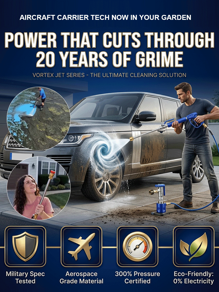 🚀Aircraft Carrier-Grade High-Pressure Cleaning Gun｜300% Pressure Increase・No Electricity Required・30-Second Stain Removal