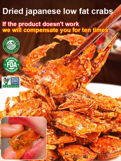 【😻50% Off】🦀Japanese Pure Stream Crispy Crab💫, Spicy and Refreshing, the More You Chew, the More Fragrant It Becomes