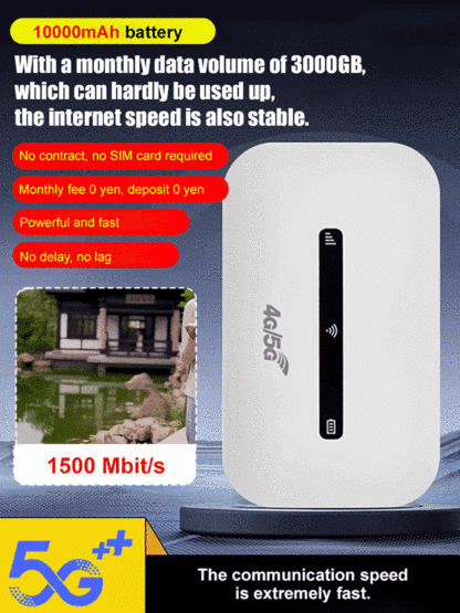 🛜【Portable WiFi】no contract, no monthly fee, free Internet access