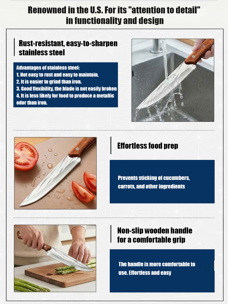 Time-Limited Special Offer 📣 Professional Butcher/ Household Knives, ultra-smooth cutting with zero resistance, durable & rust-proof for a decade ⚔️