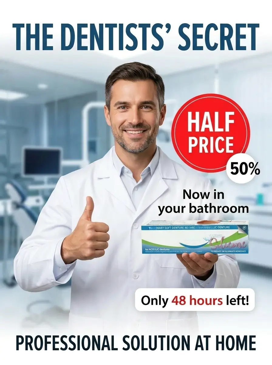 【Buy One, Get One Free】3-Minute Vacuum-Fit Denture Liner – Silicone，Perfect Denture Fit，Upper and Lower Denture Cushion Kit