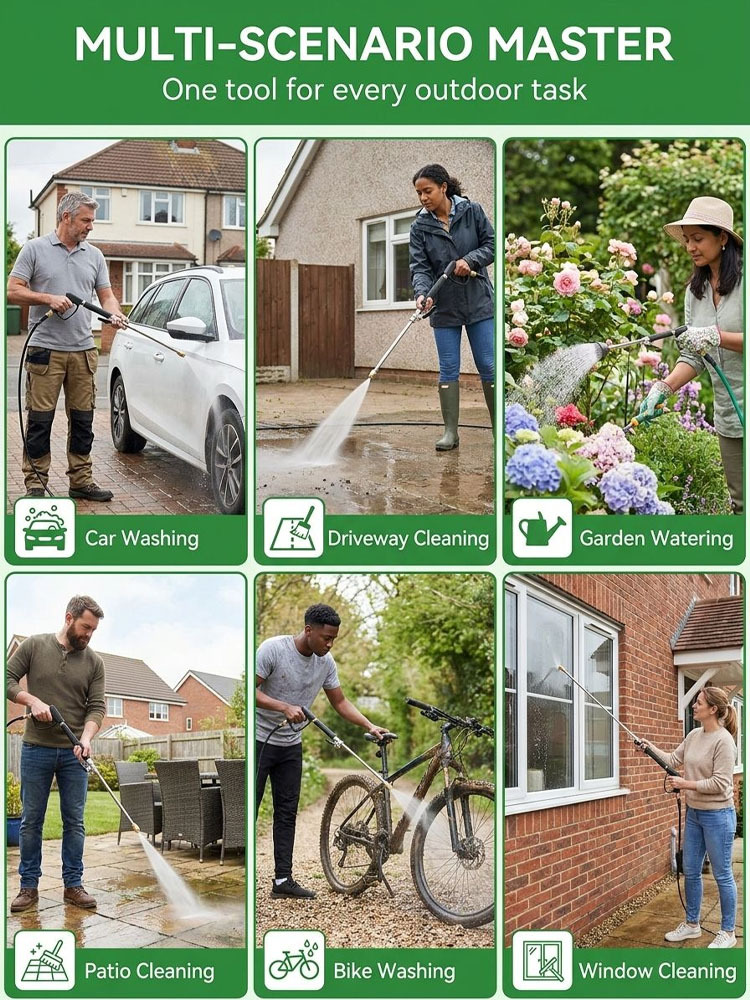 🚀Aircraft Carrier-Grade High-Pressure Cleaning Gun｜300% Pressure Increase・No Electricity Required・30-Second Stain Removal