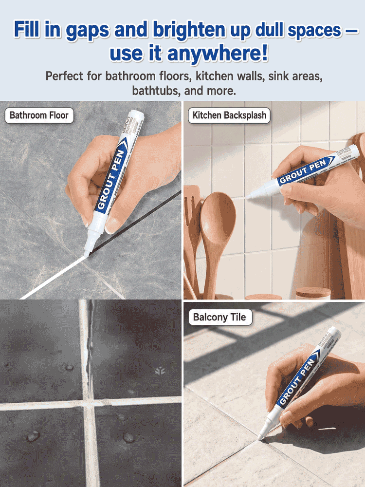 💸 Stop paying for professional tile repairs! 🧱 Make ugly, moldy grout look brand new in seconds ⚡✨