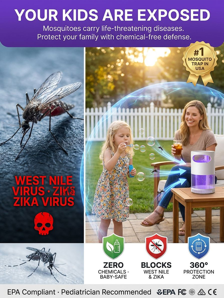 🏆 America's #1 Mosquito Killer Lamp | ⭐⭐⭐⭐⭐ 15,000+ Real Reviews 4.9 Stars