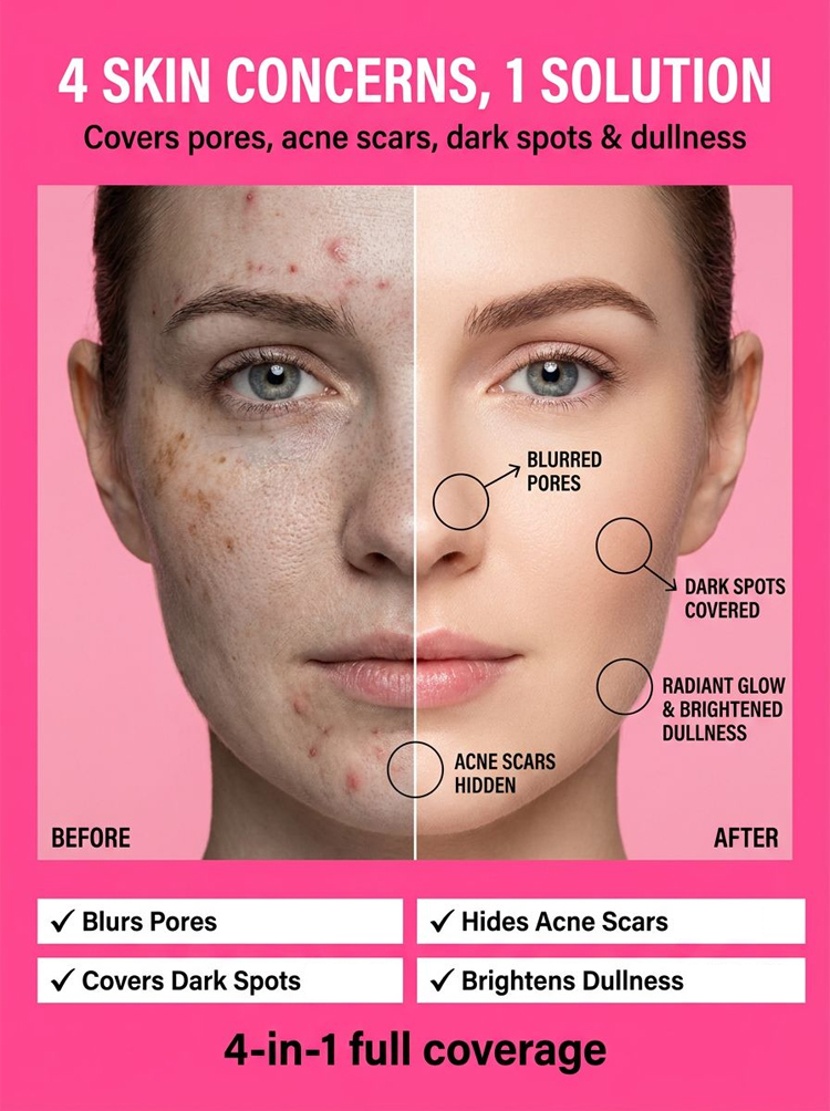 Peptide Skin Perfector - Instantly Conceals Acne, Redness & Dryness