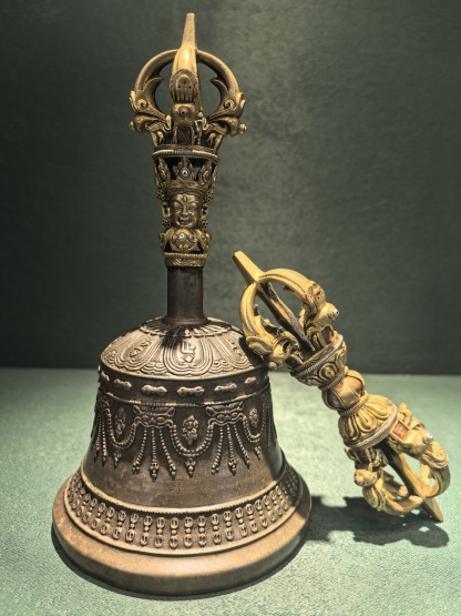 Vajra & Bell Set – 18cm Handcrafted Ritual Pair
