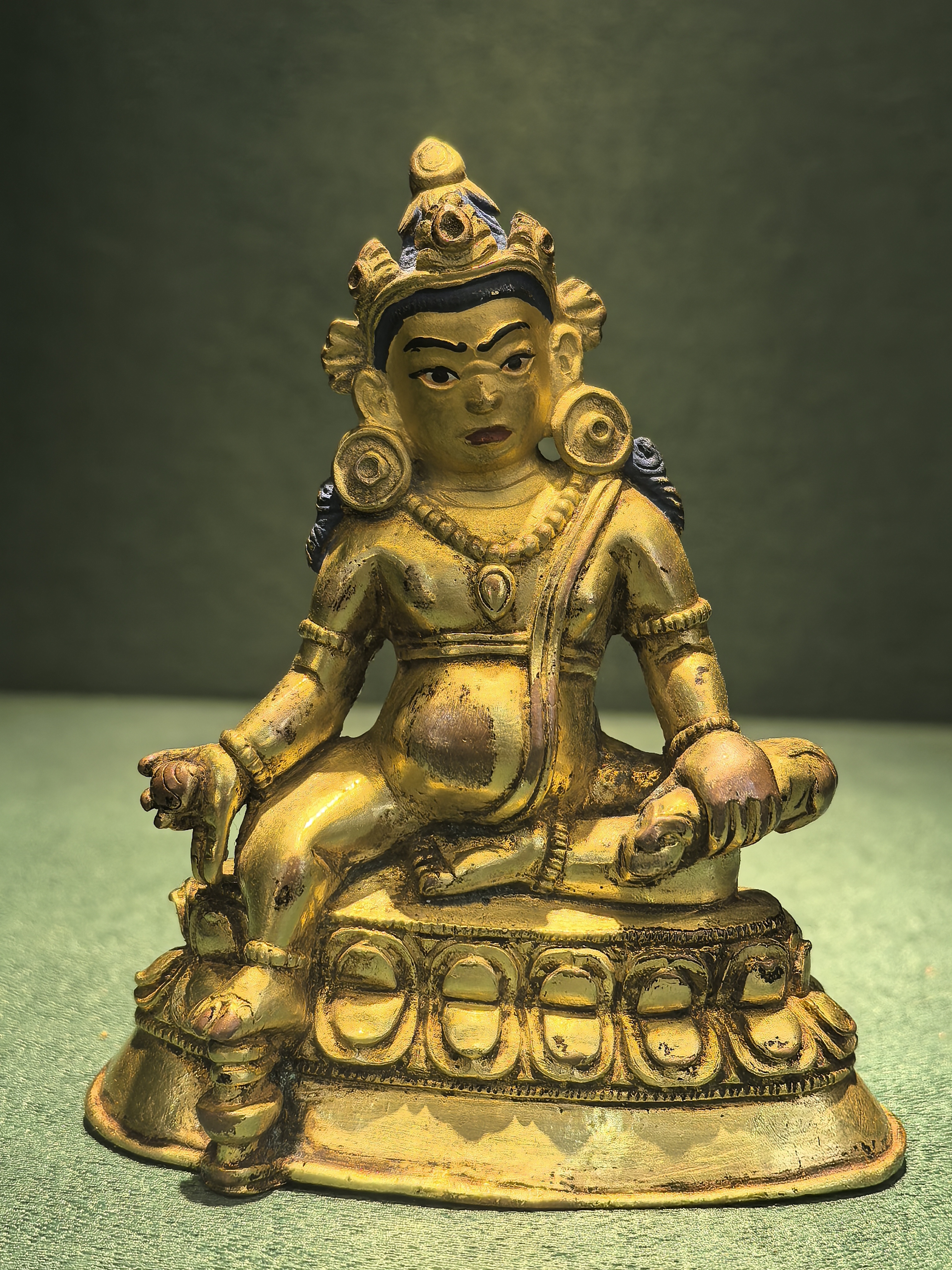 Dzambhala – 8cm Fully Handcrafted Gilded Statue