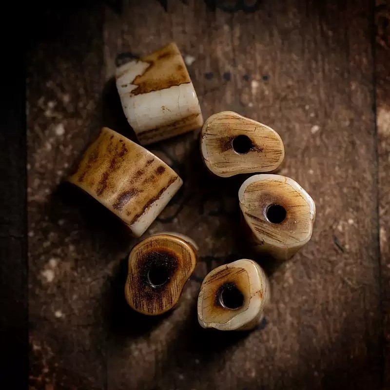 Primal Essence – Tibetan Stag Antler & Aged Yak Bone Bracelet