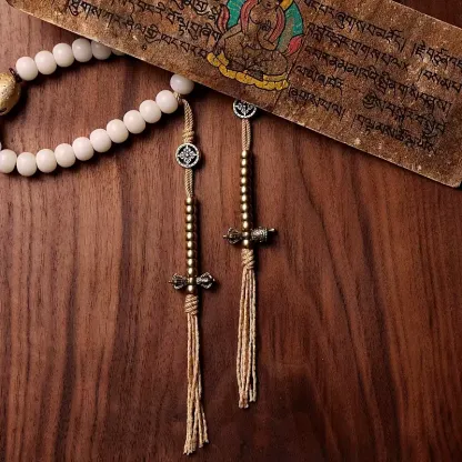 Tibetan White Bodhi Root 108 Mala - Bodhi Necklace & Bracelet