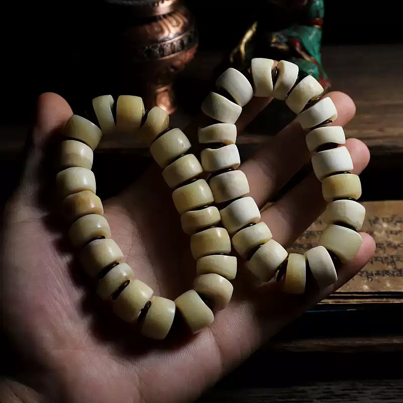 High-Density Natural Yak Calf Bone Malas