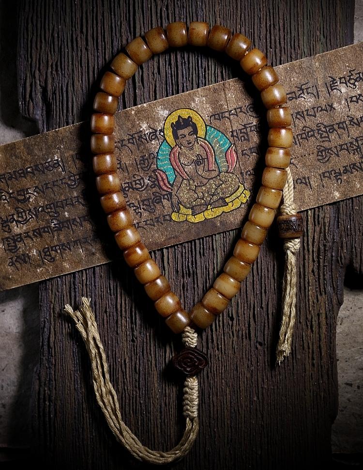 Genuine Tibetan Yak Bone Mala Bracelet