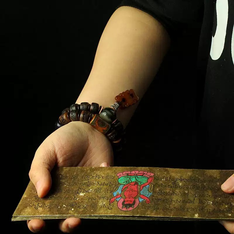 Gakala Skull Guardian Bracelet with Horn, Turquoise & Vajrayana Symbolism