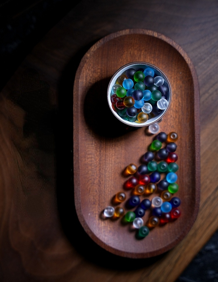 Handcrafted Tibetan-Style Traditional Liu Li 108 Bead Mala