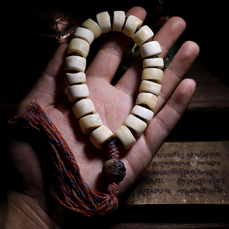 High-Density Natural Yak Calf Bone Malas
