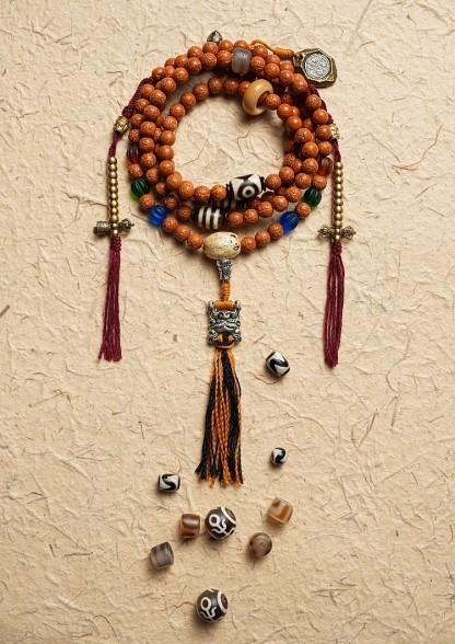 No-Tooth Vajra Bodhi Lotus Born Mala Beads Tibetan Handcrafted Necklace & Bracelet