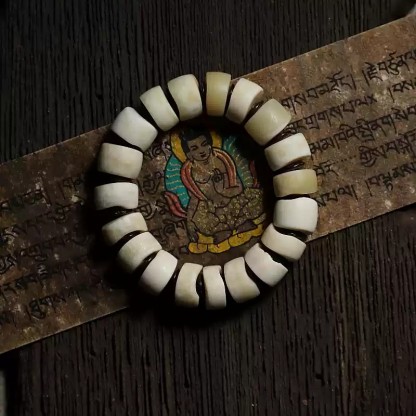 High-Density Natural Yak Calf Bone Malas