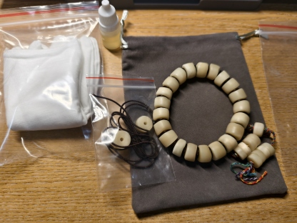 High-Density Natural Yak Calf Bone Malas