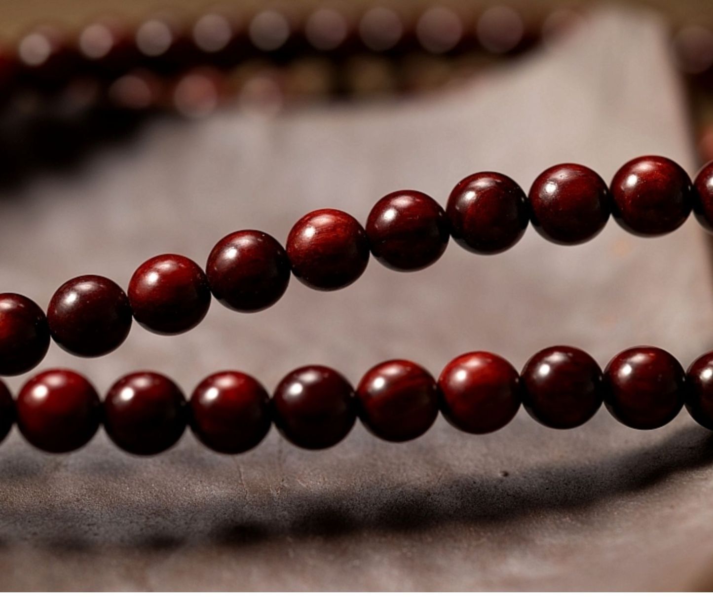 Natural Rosewood 108 Bead Mala Bracelet with Beeswax and Hetian Jade Zodiac Sign Charm