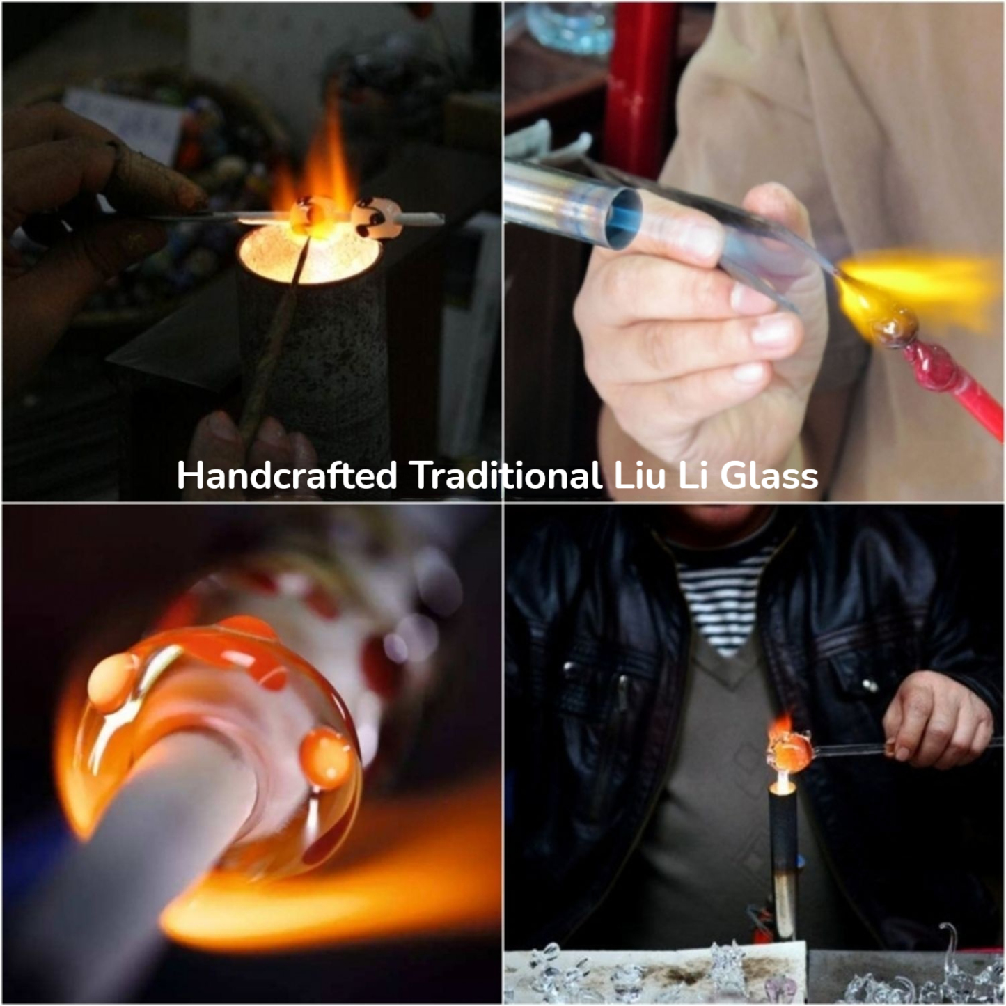 Handcrafted Tibetan-Style Traditional Liu Li 108 Bead Mala