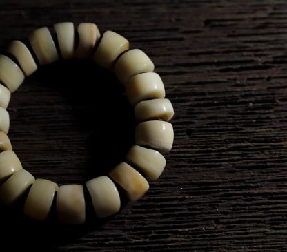 Yak Horn Bone Raw Patina108-bead Mala