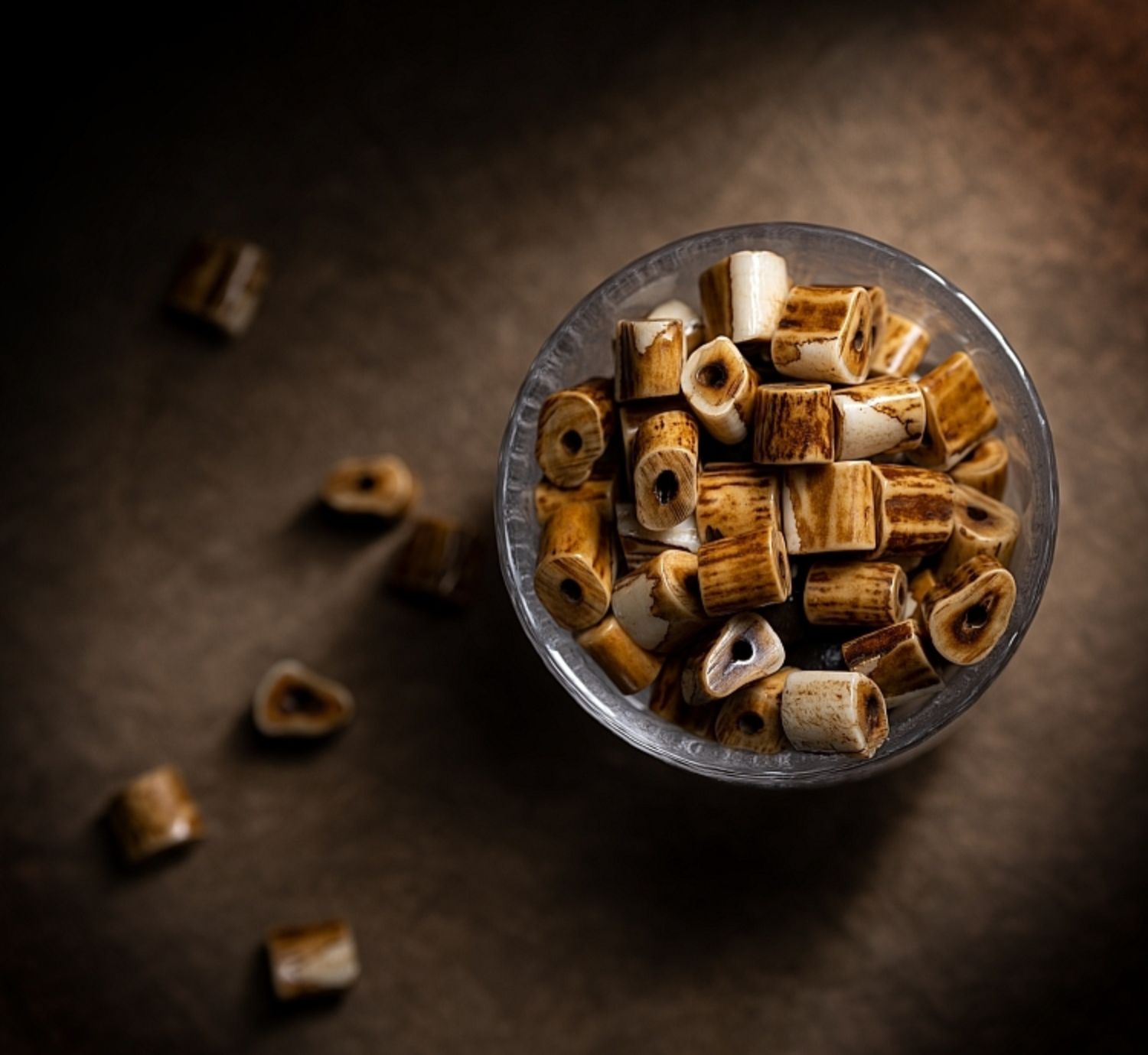 Wilderness Bond: Natural Antler & Chicken-Wing Wood Double-Strand Bracelet