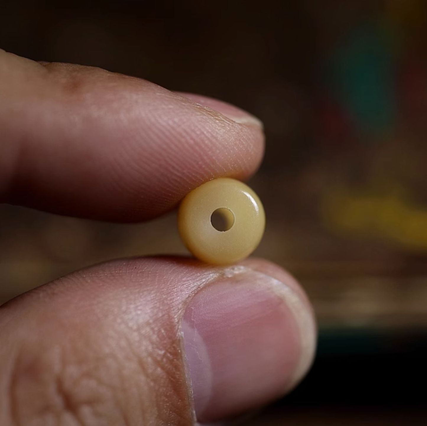 Natural White Jade Bodhi Root Mala – Handcrafted Timeless Elegance