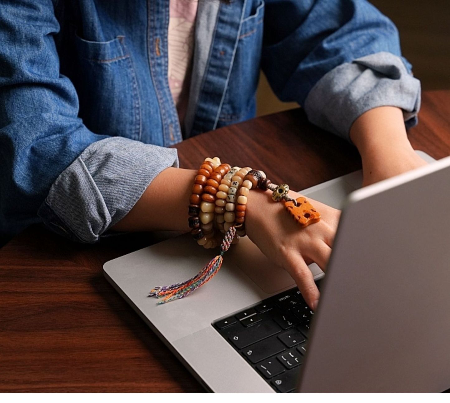 Tibetan 108 Yak & Camel Bone Mala Necklace