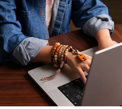 Tibetan 108 Yak & Camel Bone Mala Necklace