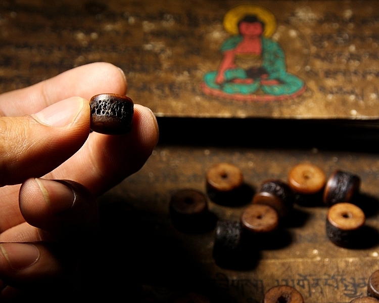 Gakala Skull Guardian Bracelet with Horn, Turquoise & Vajrayana Symbolism