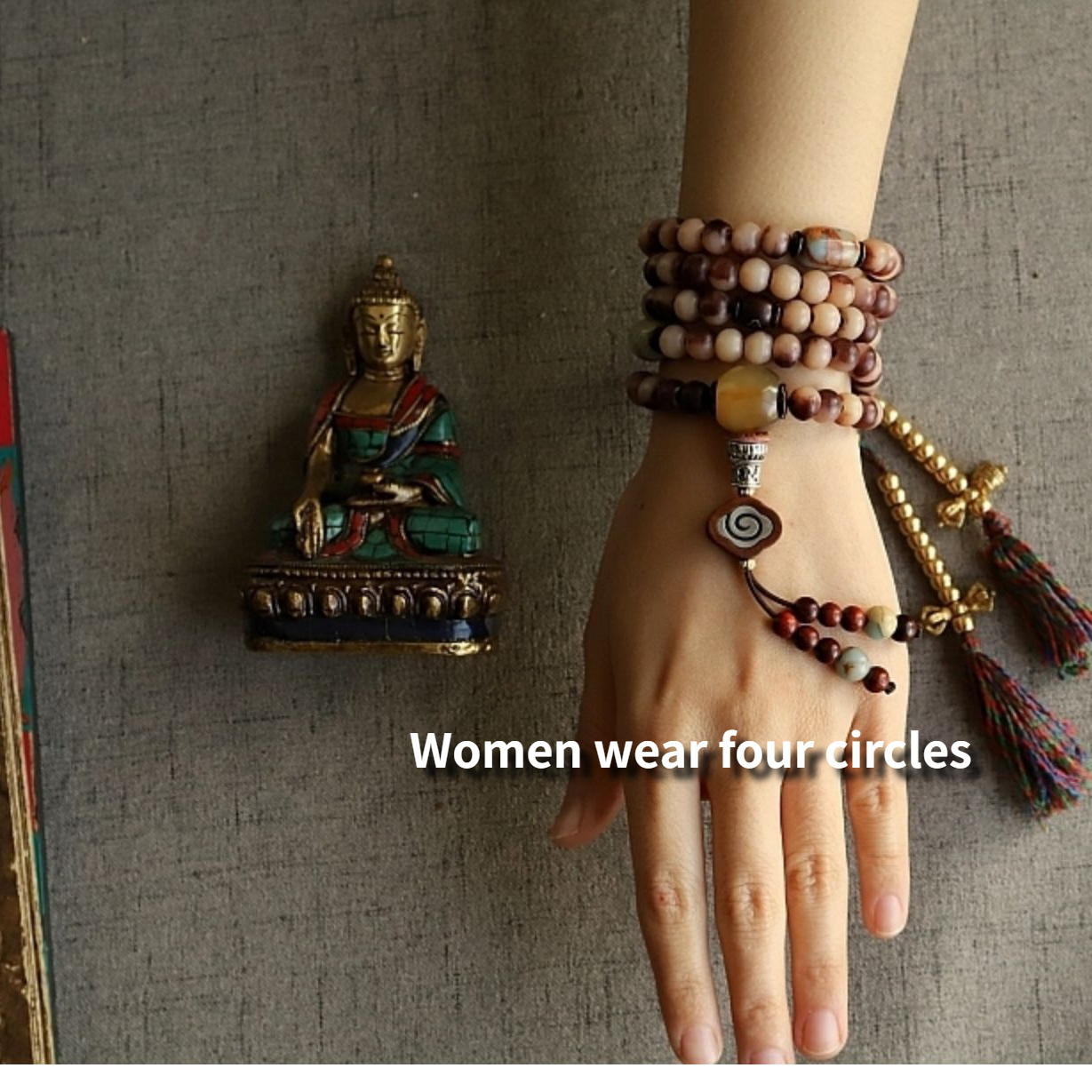 Natural Desert Camel Bone 108 Mala With Blood