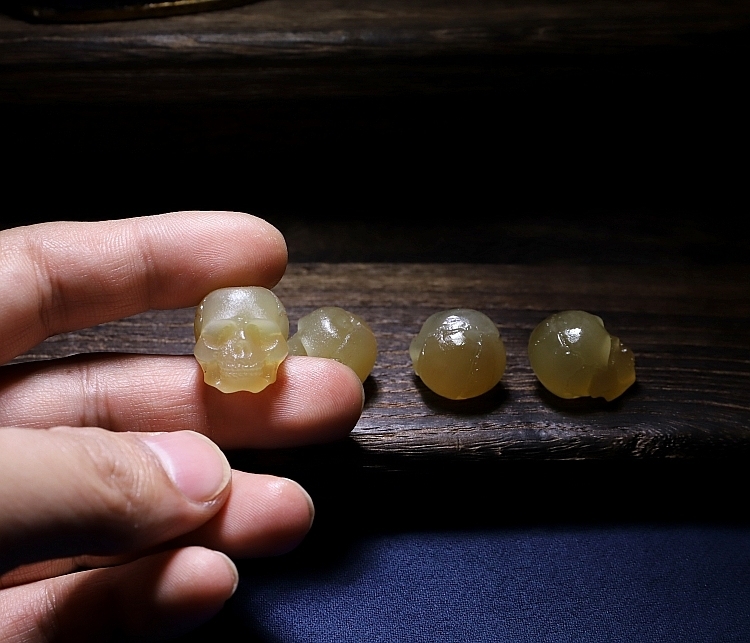 Sacred Skull Tibetan Goat Horn Mala