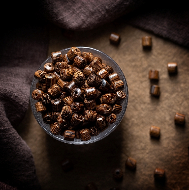 Wilderness Bond: Natural Antler & Chicken-Wing Wood Double-Strand Bracelet