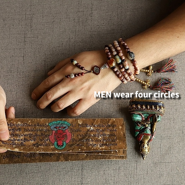 Natural Desert Camel Bone 108 Mala With Blood