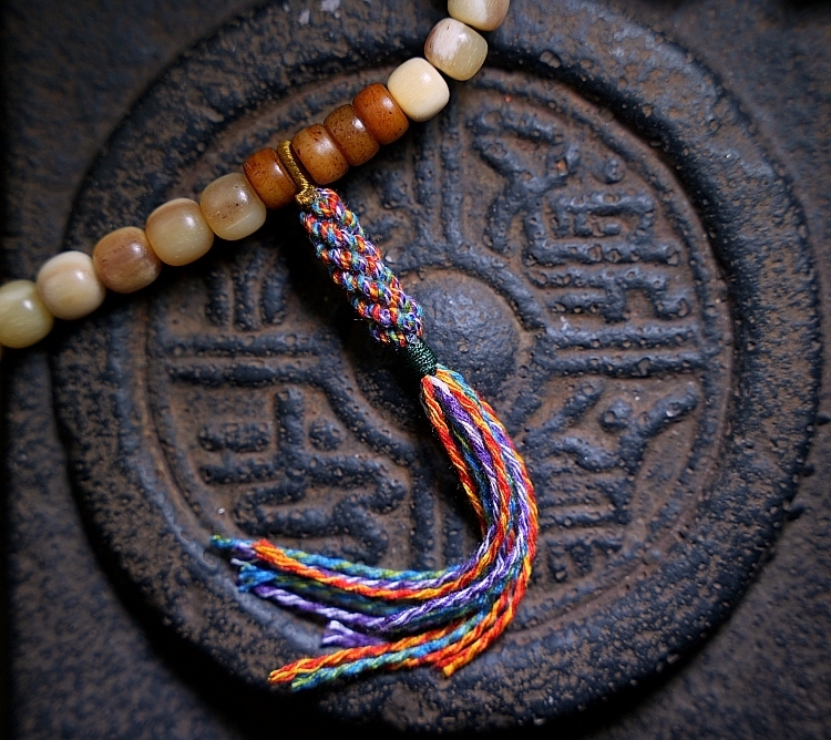 Tibetan 108 Yak & Camel Bone Mala Necklace
