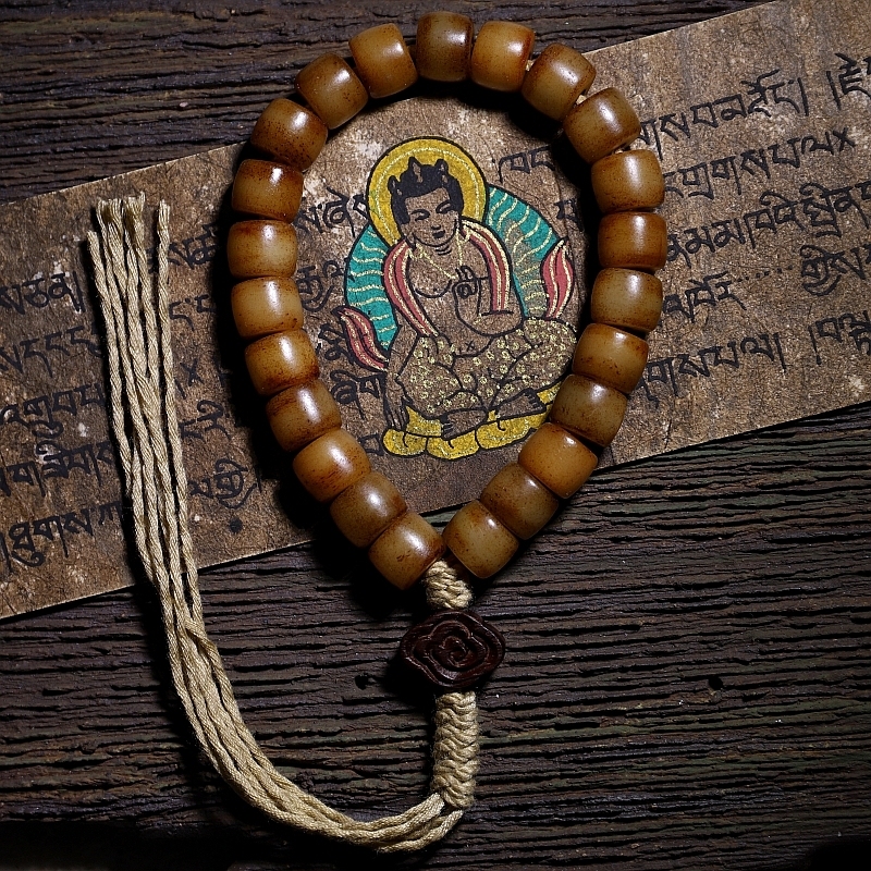 Genuine Tibetan Yak Bone Mala Bracelet