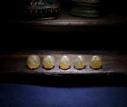 Sacred Skull Tibetan Goat Horn Mala